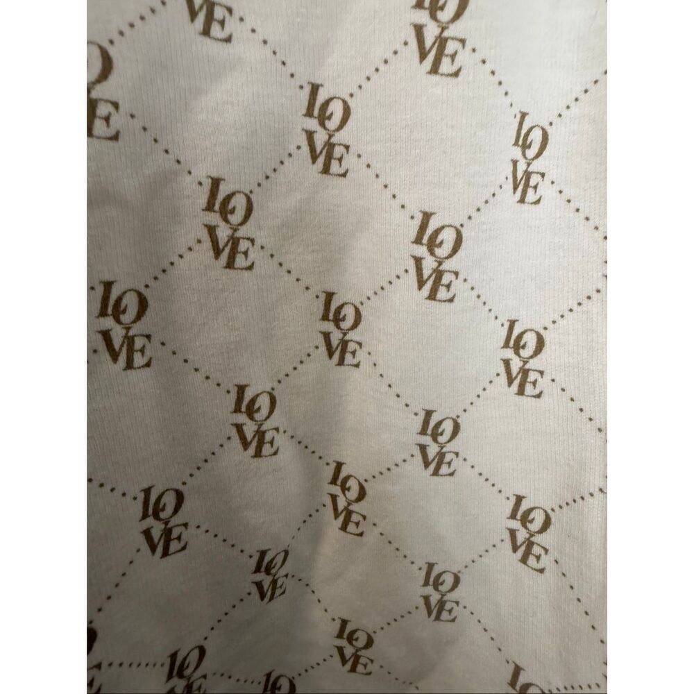 PJ Salvage Love Print Lounge Set Womens Medium Matching Pajamas Cozy Chic - Picture 2 of 7